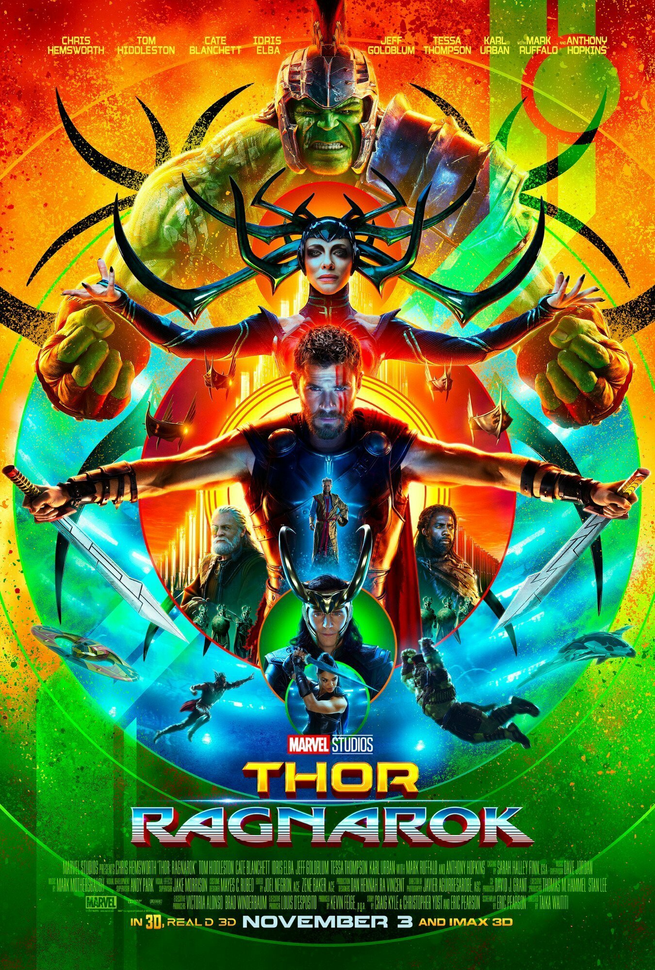 Clicca per vedere l'immagine originale Thor: Ragnarok, ecco il poster ufficiale del film