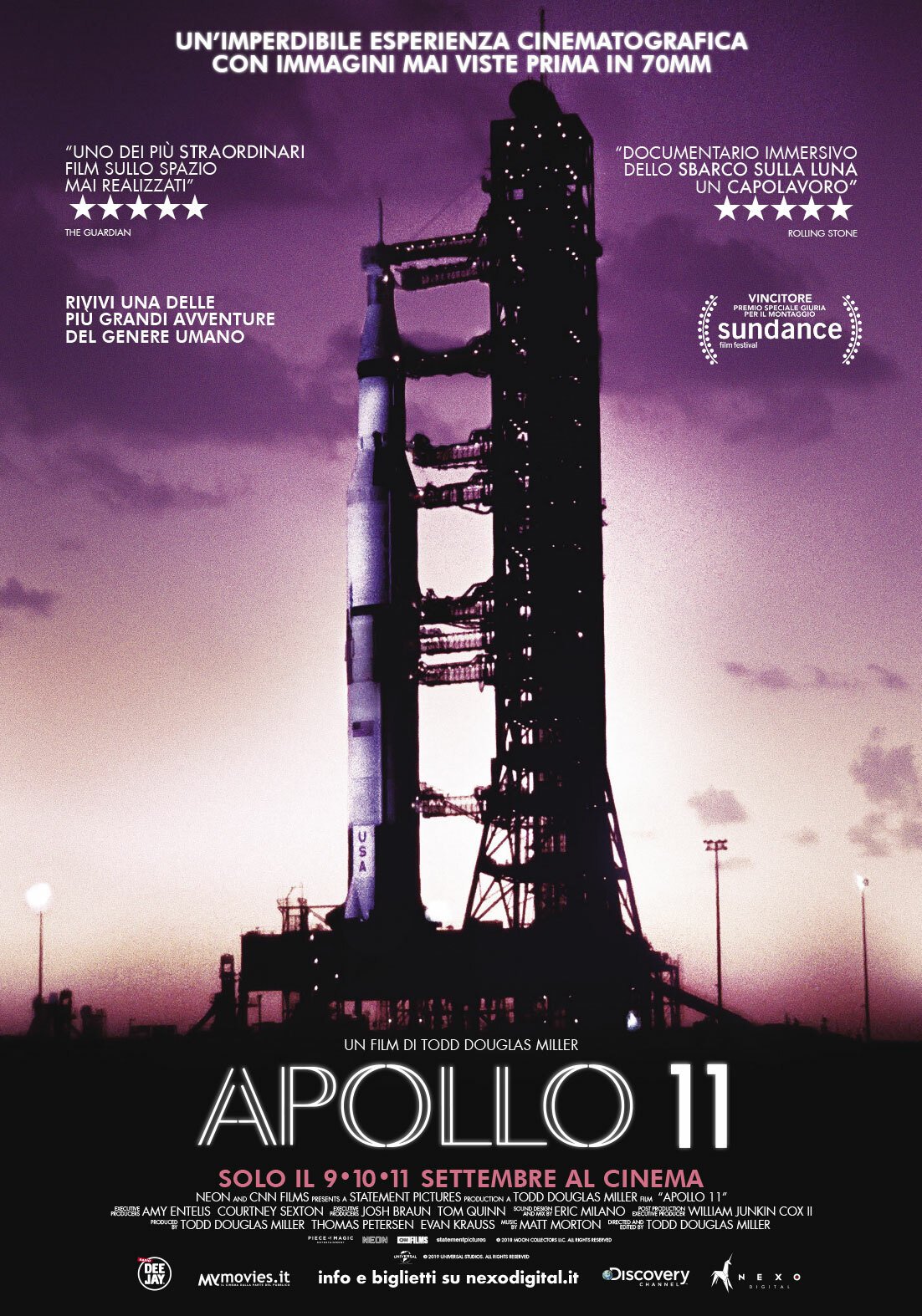 Il poster ufficiale di Apollo 11