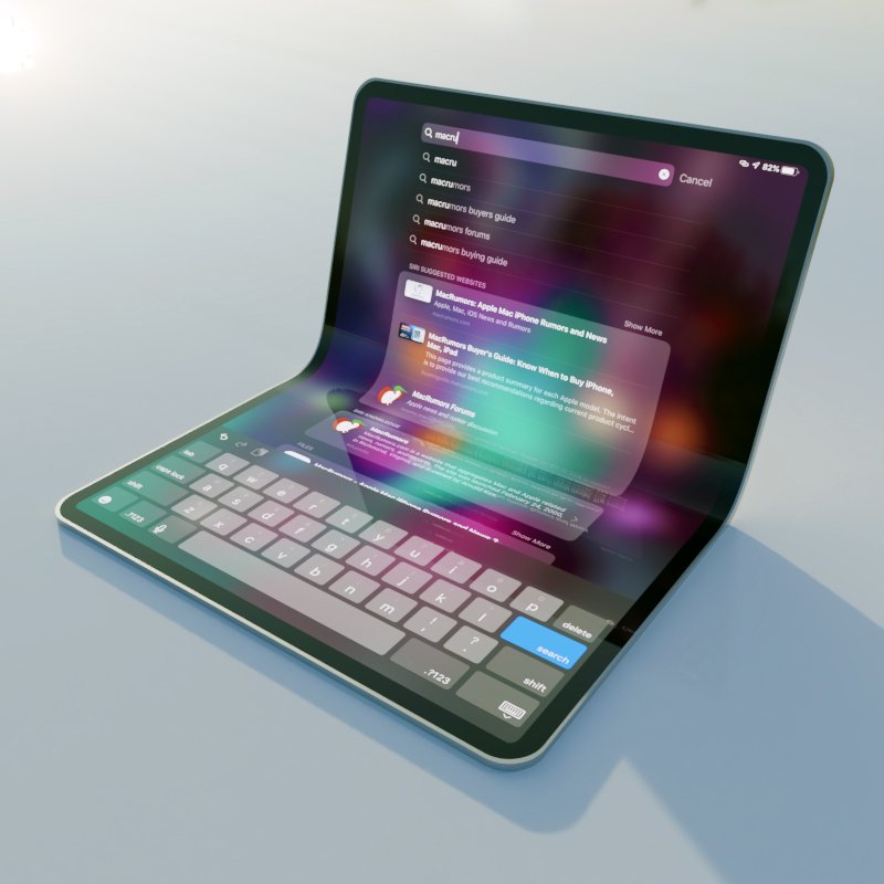 Il concept di un iPad pieghevole