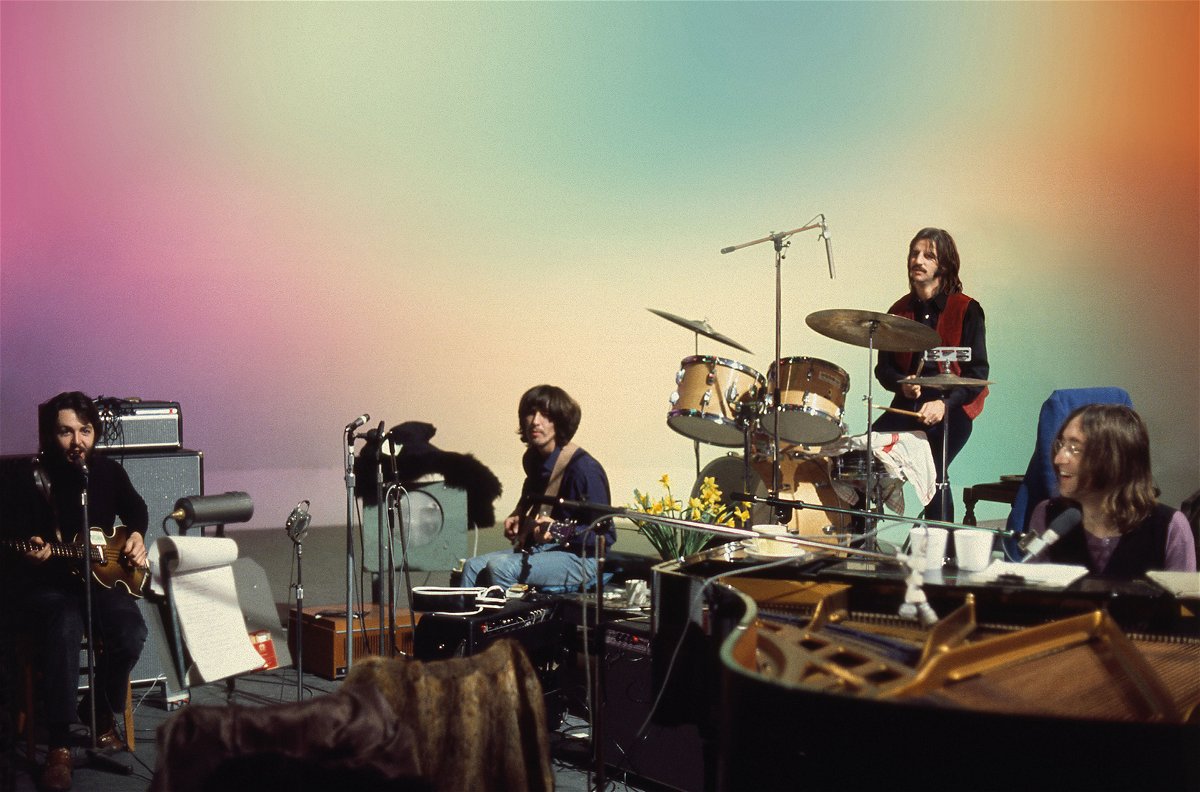 I Beatles durante un'esibizione