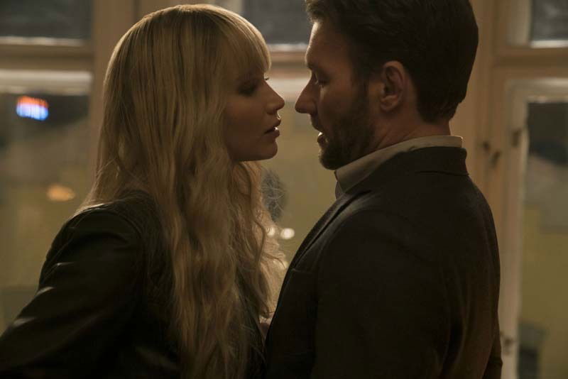 Red Sparrow, una scena del film con Joel Edgerton e Jennifer Lawrence 