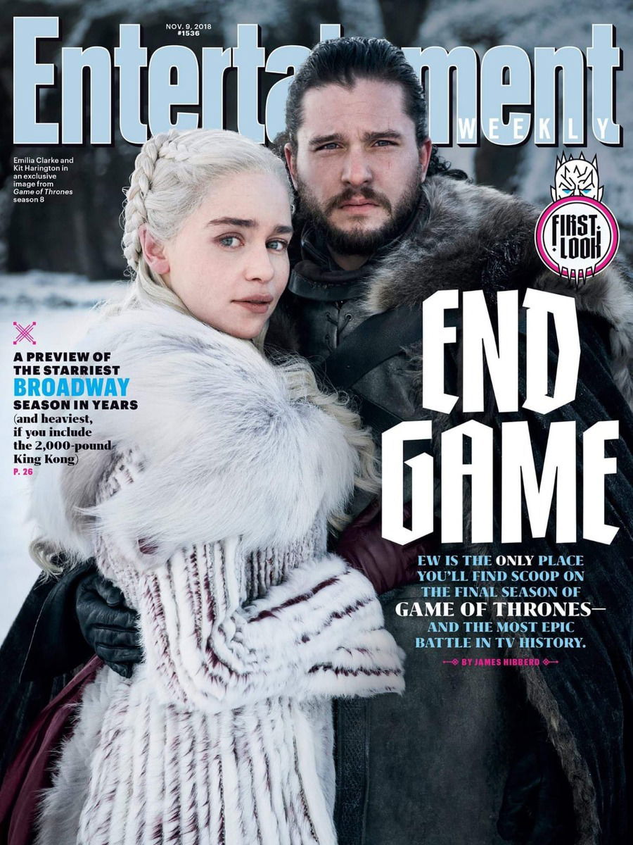 La copertina di EW a tema Game of Thrones 8