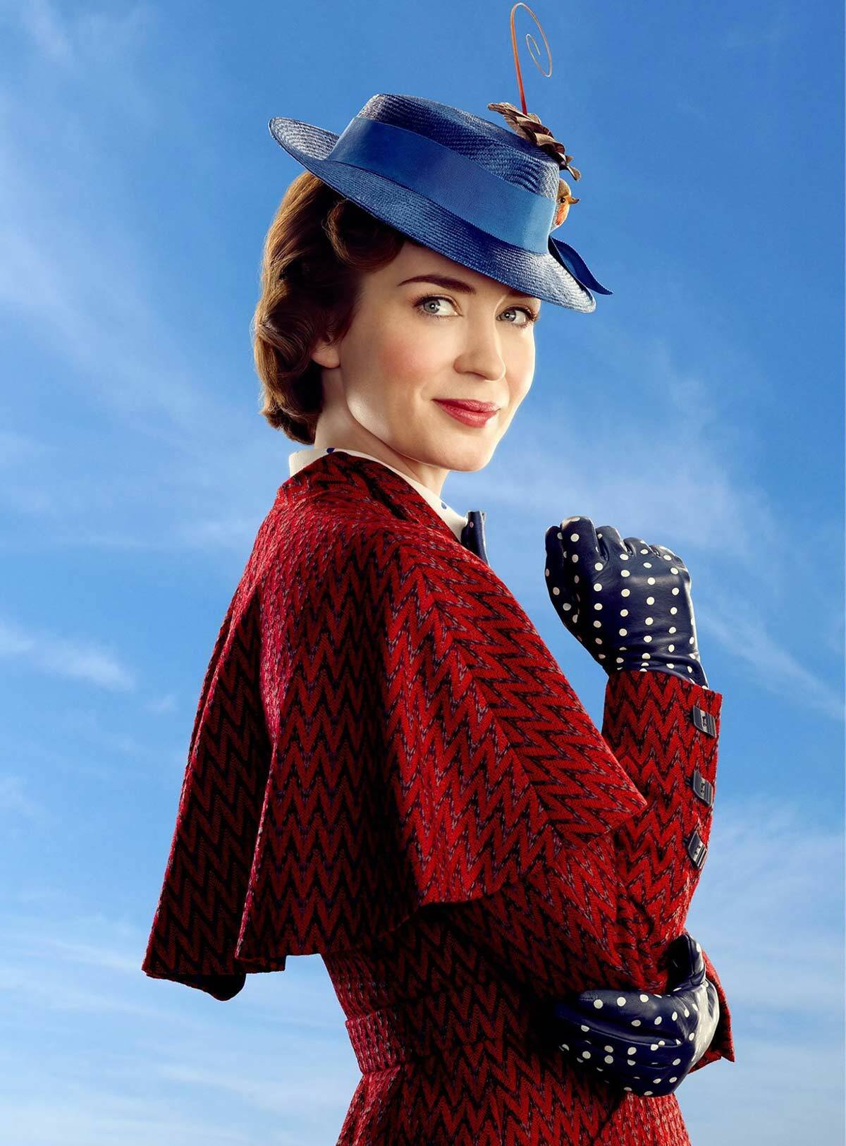 Emily Blunt nel ruolo di Mary Poppins