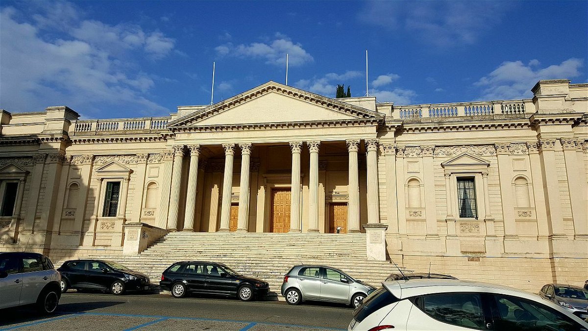La facciata della British Academy a Roma