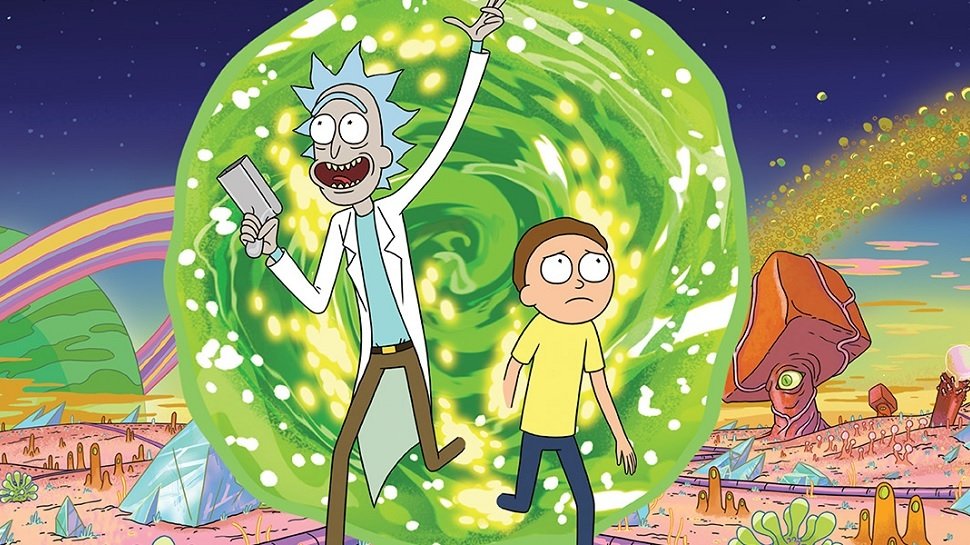 Rick e Morty attraversano un portale