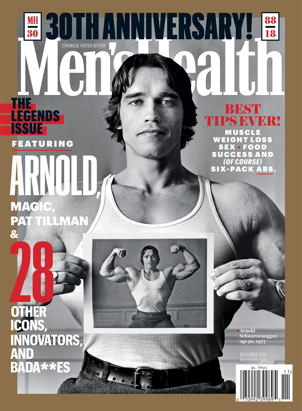 Schwarzenegger sulla cover di Men's Health Magazine