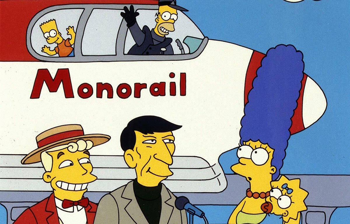 Una scena dall'episodio Marge contro la monorotaia