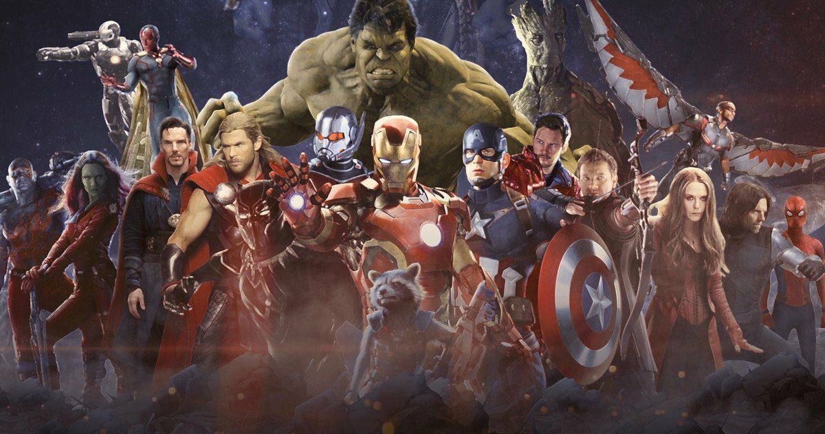 Clicca per vedere l'immagine originale Il cast completo di Avengers: Infinity War