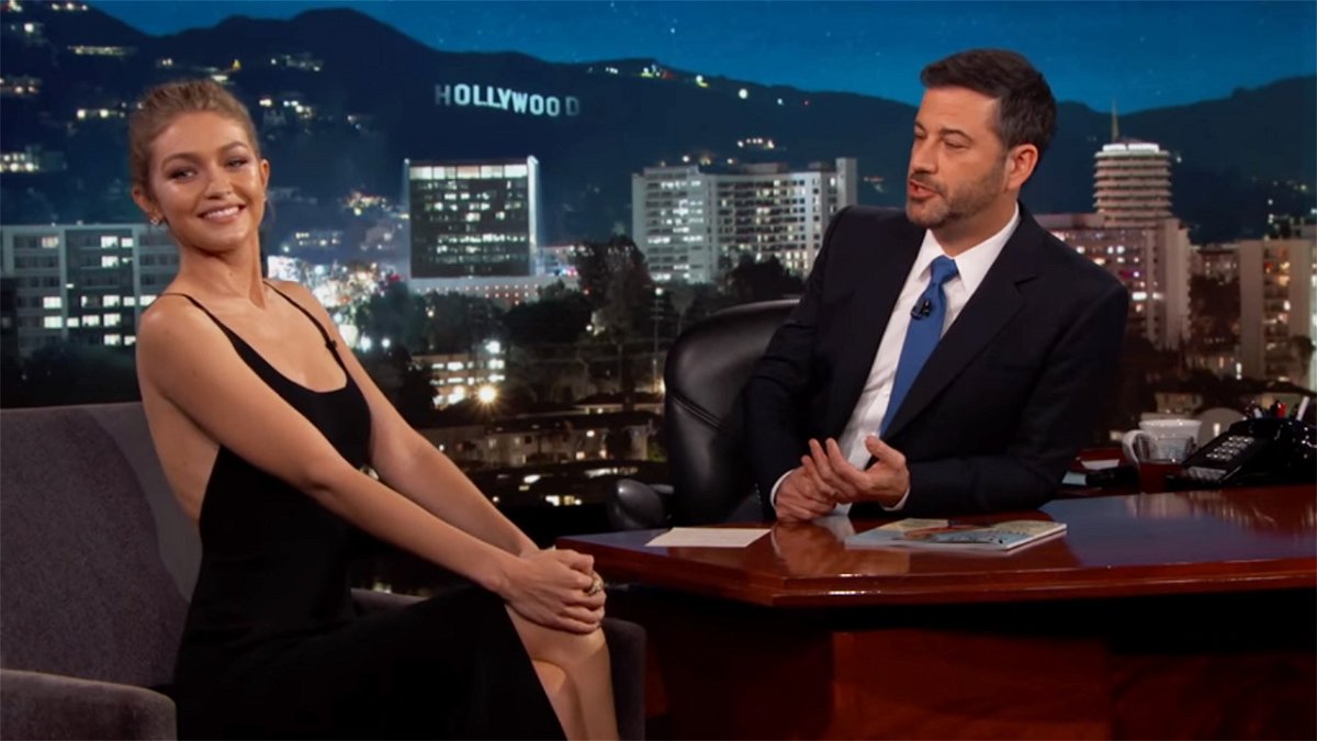 Gigi Hadid ospite del TV show Jimmy Kimmel Live