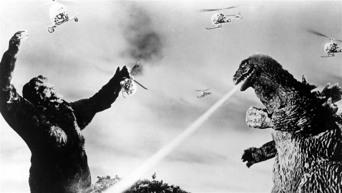 Una scena tratta da Il trionfo di King Kong del 1962