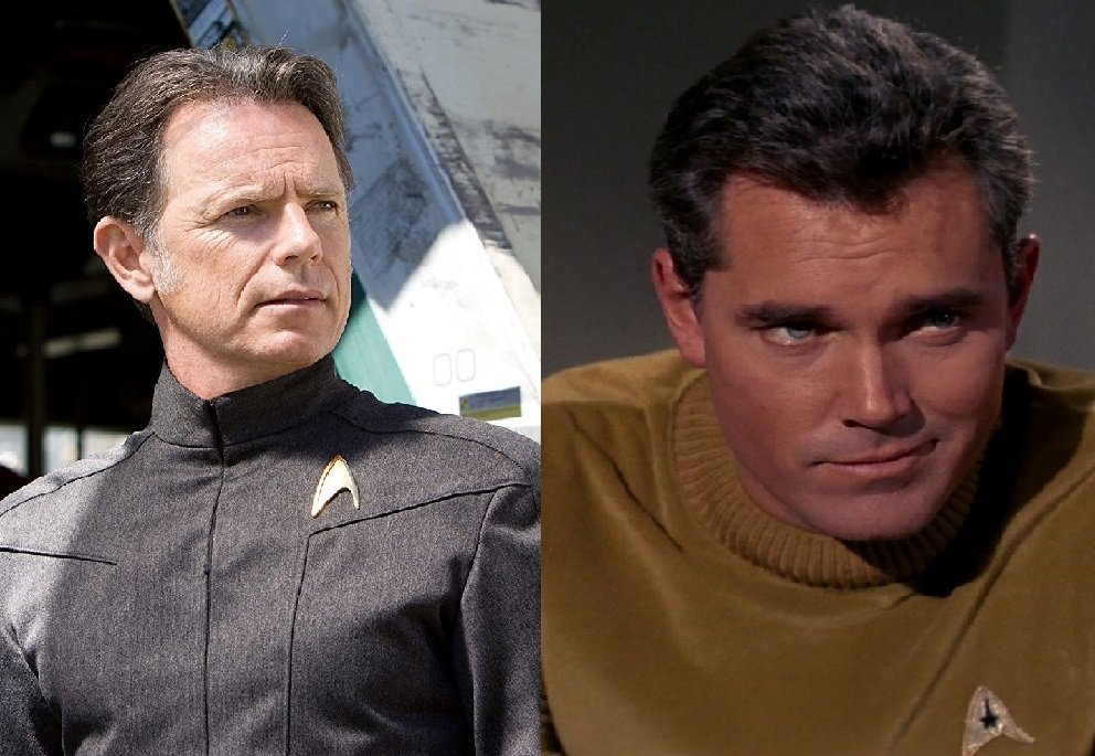 Bruce Greenwood e Jeffrey Hunter in Star Trek