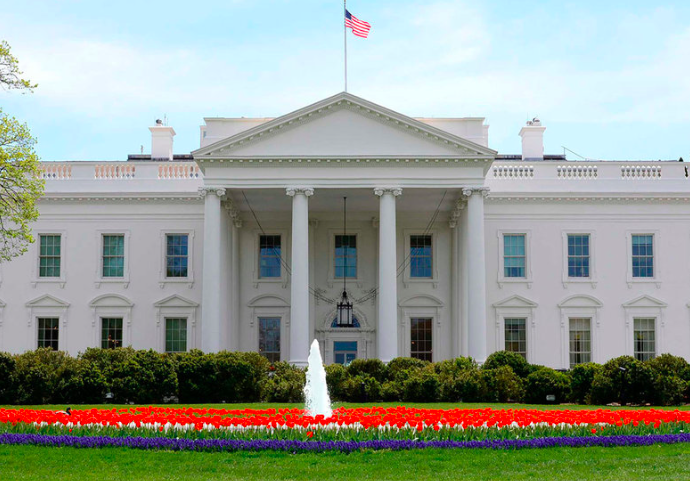 Un'immagine della Casa Bianca