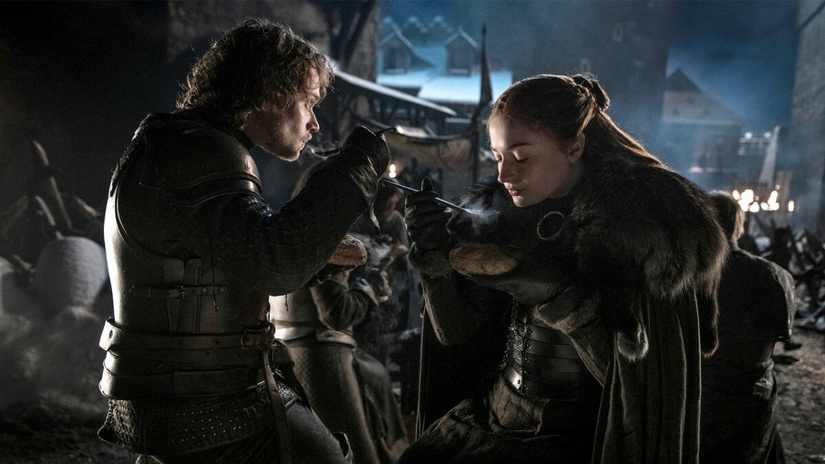 Theon e Sansa a Grande Inverno