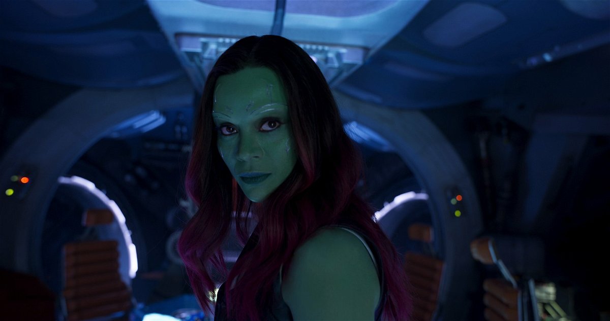 Zoe Saldana nei panni di Gamora nel Marvel Cinematic Universe