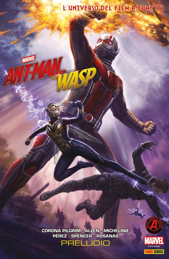 I due supereroi sulla copertina di Marvel's Ant-Man & The Wasp Preludio