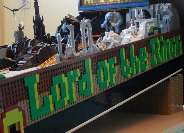 Dettagli del flipper di LEGO a tema Il Signore degli Anelli
