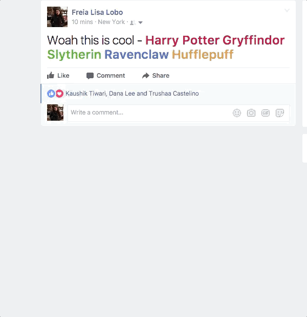 Harry Potter, easter egg su Facebook