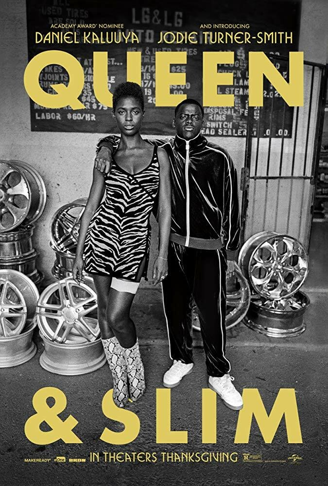 Jodie Turner-Smith e Daniel Kaluuya nel poster del film Queen & Slim