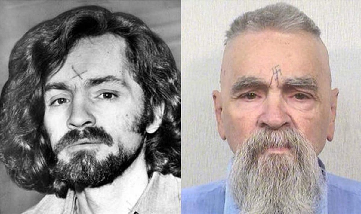 Il criminale Charles Manson negli anni '60 e oggi