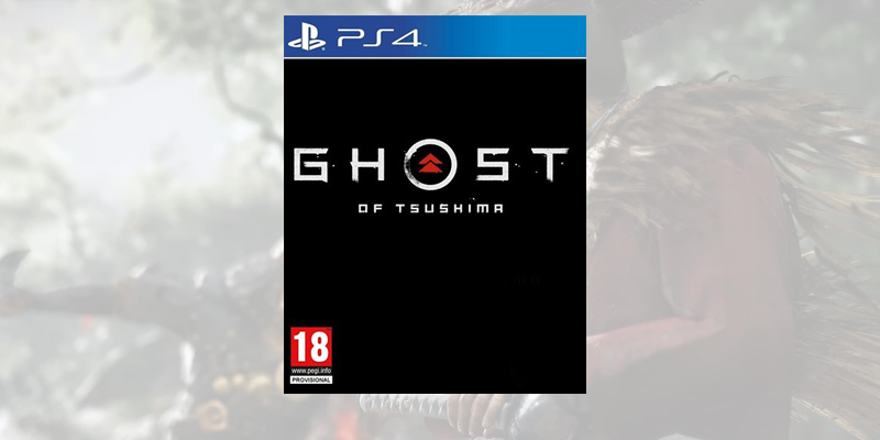 La boxart momentanea di Ghost of Tsushima