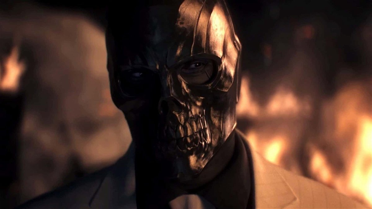 Un'immagine di Black Mask nel videogioco Batman Arkham: Origins