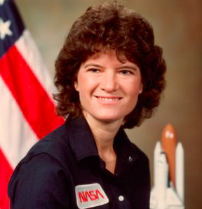 Sally Ride in tenuta NASA