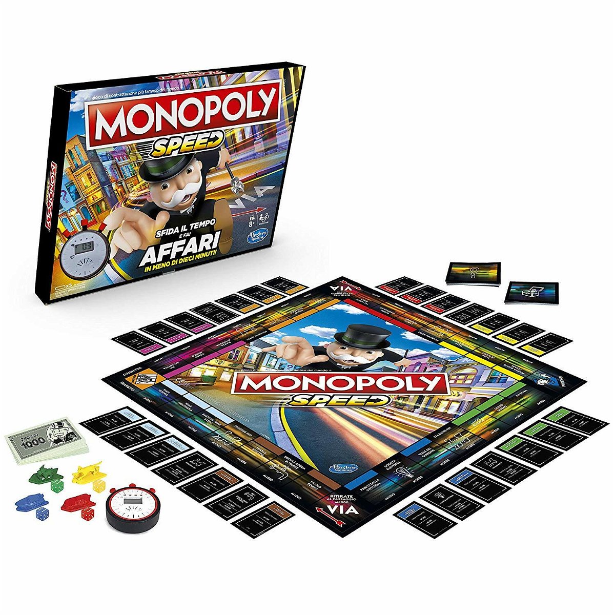 Il contenuto di Monopoly Speed