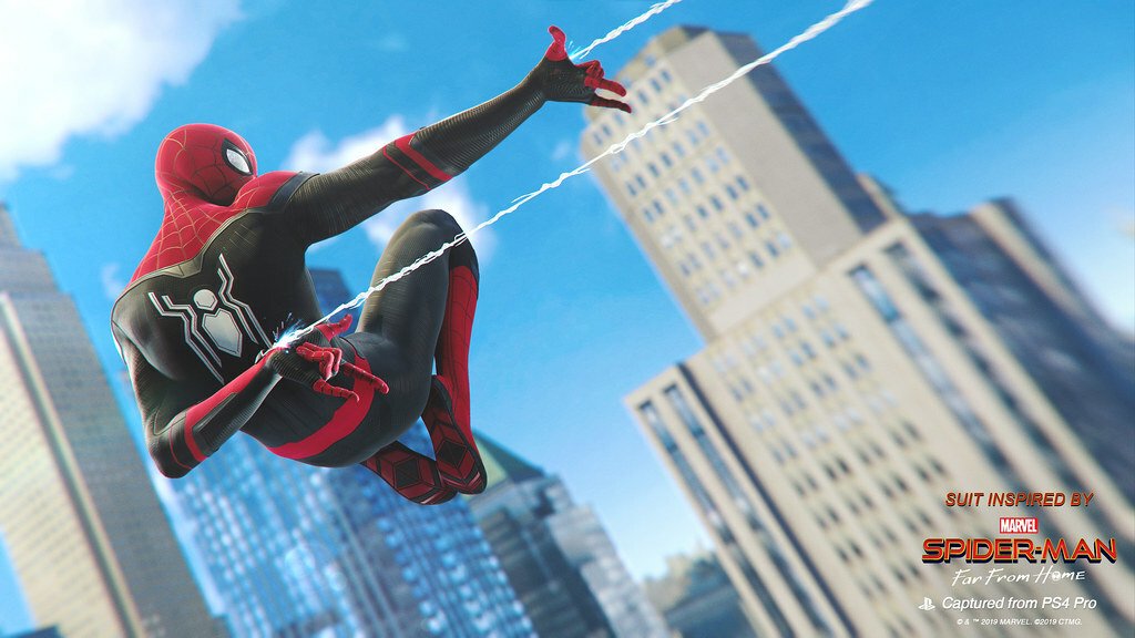 Immagine promozionale dell'Upgraded Suit ora disponibile in Marvel's Spider-Man per PlayStation 4