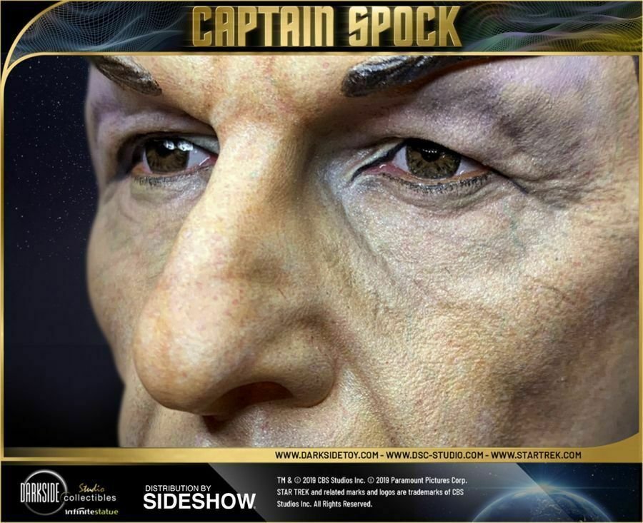 Capitan Spock statua da collezione - dettaglio occhi