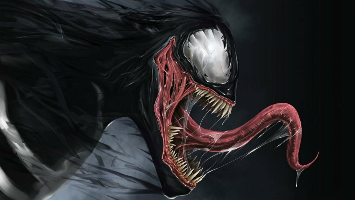 Un'illustrazione del malvagio Venom nemico di Spider-Man