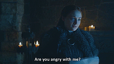 Sansa chiede ad Arya perché ce l'ha con lei