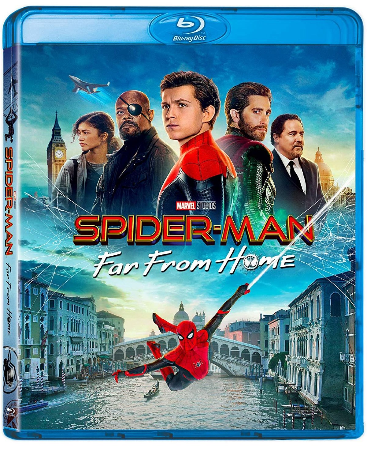 Cast nella copertina del cofanetto Blu-ray di Spider-Man: Far From Home