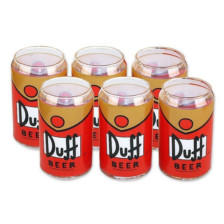 Set da 6 bicchieri targato Duff Beer 