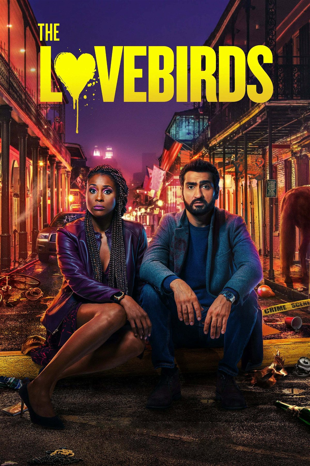 Il poster ufficiale del film The Lovebirds