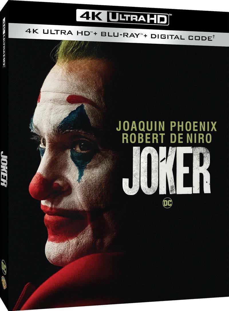 Joker home video 4k + blu-ray + digital code