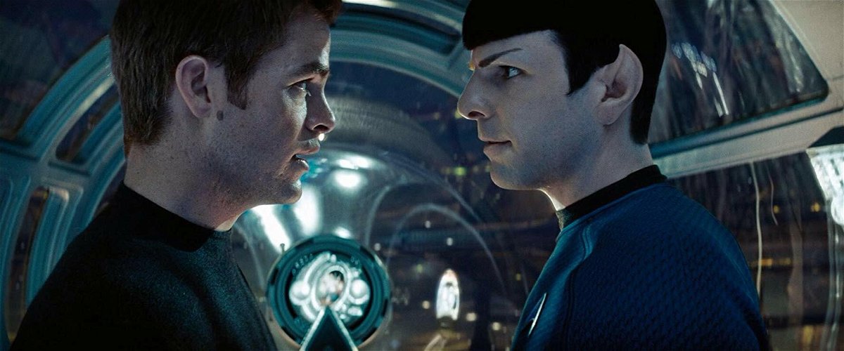 Kirk e Spock in una sequenza dello Star Trek del 2009