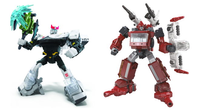 Clicca per vedere l'immagine originale Le action figure di Prowl e Sixgun