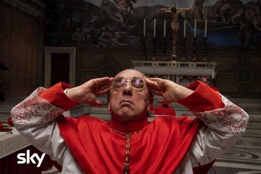 Una scena di Voiello in The New Pope