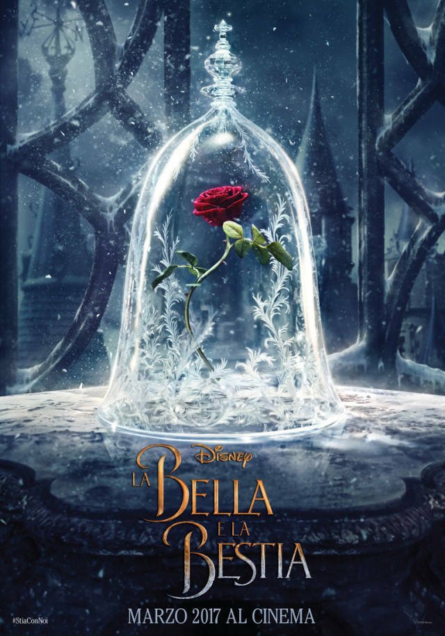 Il primo poster italiano del live-action Disney la Bella e la Bestia
