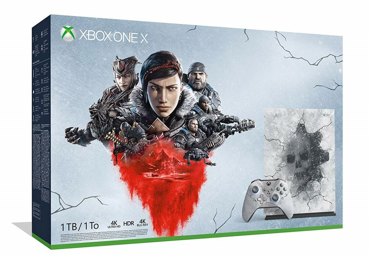 Clicca per vedere l'immagine originale Il bundle Xbox One X Gears 5 Limited Edition