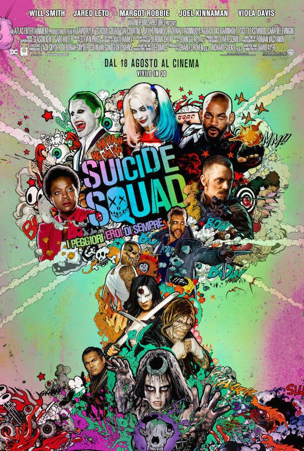 La Suicide Squad nel coloratissimo poster ufficiale italiano