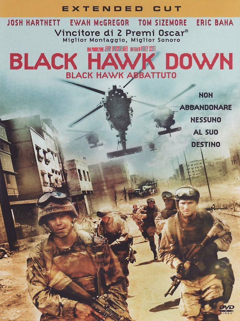 La cover di Black Hawk Down