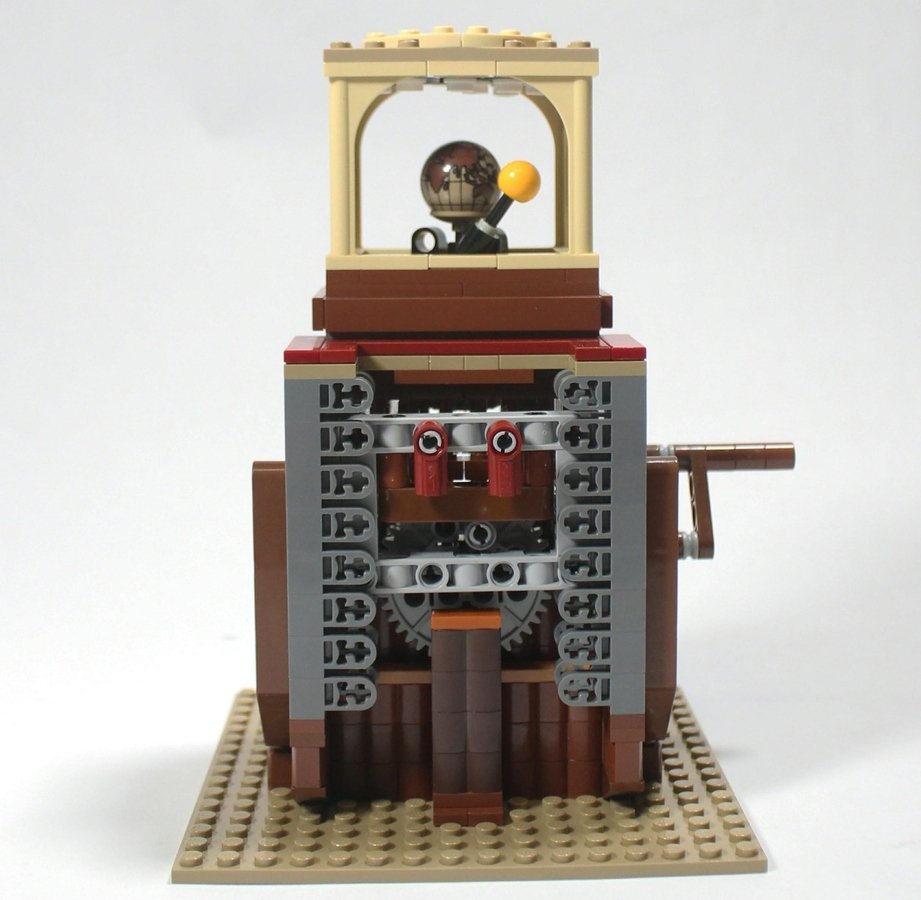 Dettagli della base del set Ornitottero di Leonardo da Vinci di LEGO