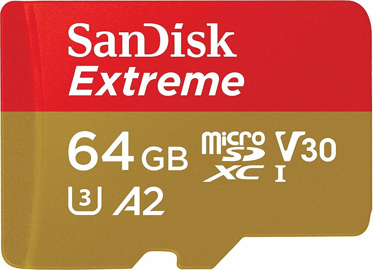 SanDisk Extreme Scheda di Memoria microSDXC da 64 GB