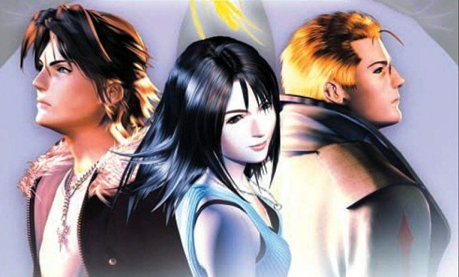 Squall, Rinoa e Seifer in un concept art di Final Fantasy VIII