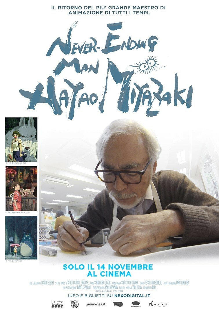 Poster ufficiale del documentario Never-Ending Man: Hayao Miyazaki