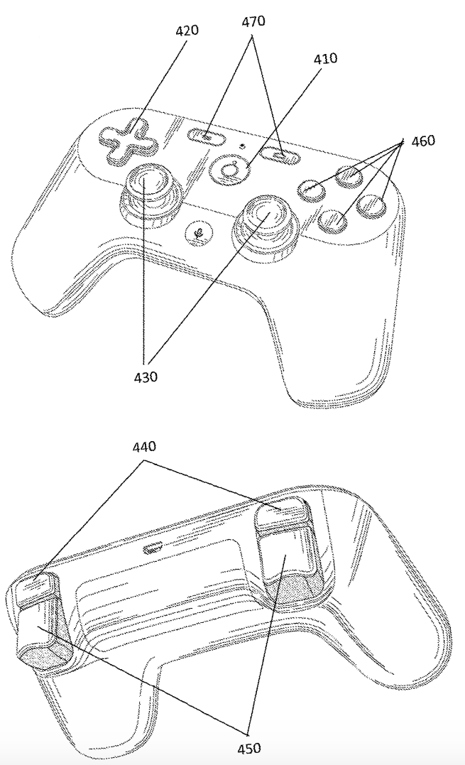 Clicca per vedere l'immagine originale Immagine del controller inclusa nella descrizione di un brevetto di Google