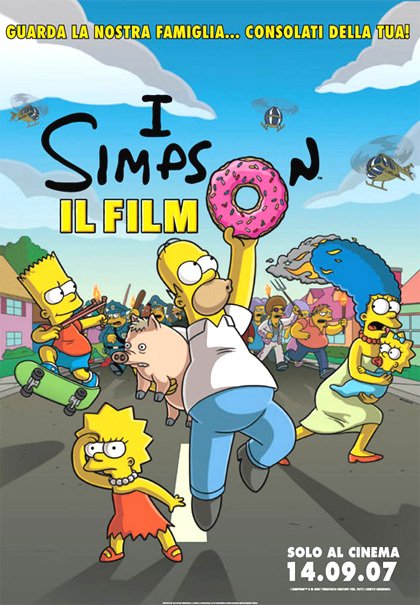 Il poster ufficiale de I Simpson - Il Film