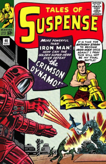 Clicca per vedere l'immagine originale La cover di Tales of Suspense con Dinamo Crimisi in copertina