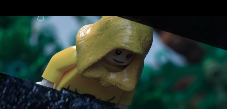 IT, scena di Georgie vicino alla fogna di Pennywise fatta coi LEGO